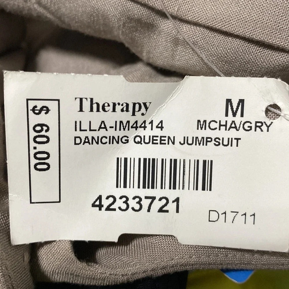 Illa Illa Dancing Queen Jumpsuit Linen Blend Olive Green NEW Size M - Picture 8 of 10